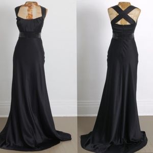 Calvin Klein long satin gown